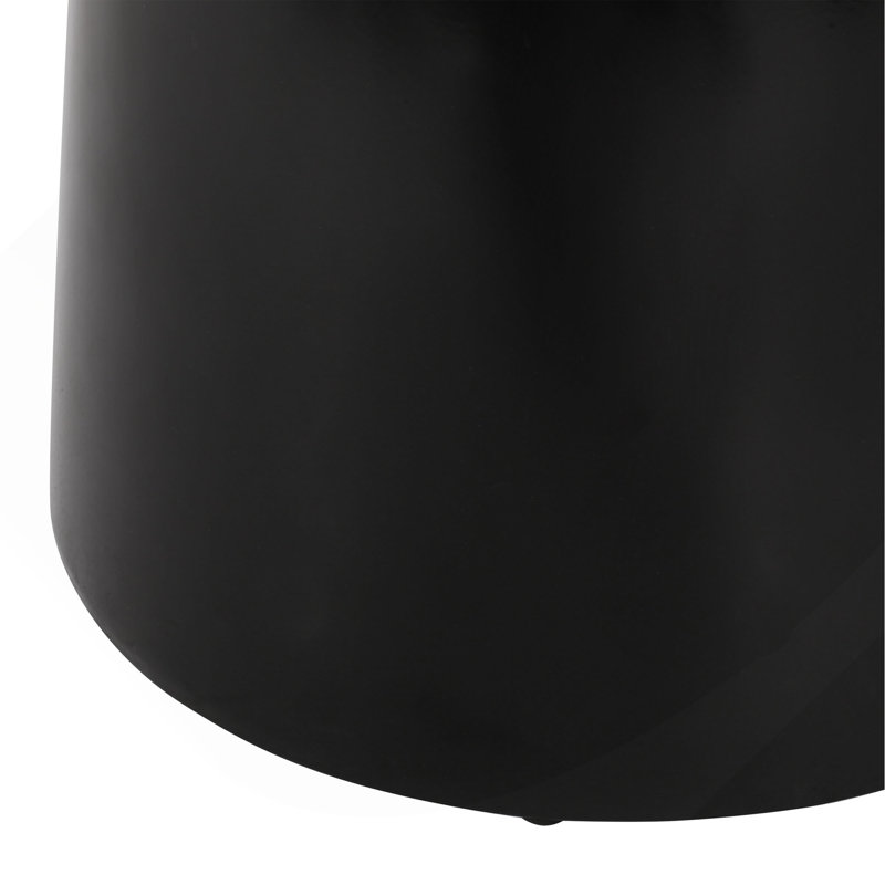 Outdoor Metal End Table -Large, Black