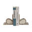 Eared Onyx & White Marble Bookends, Beige