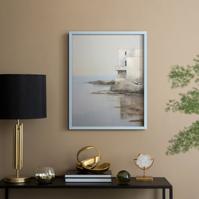 Vintage Nautical Print, reproduction encadrée en bois massif