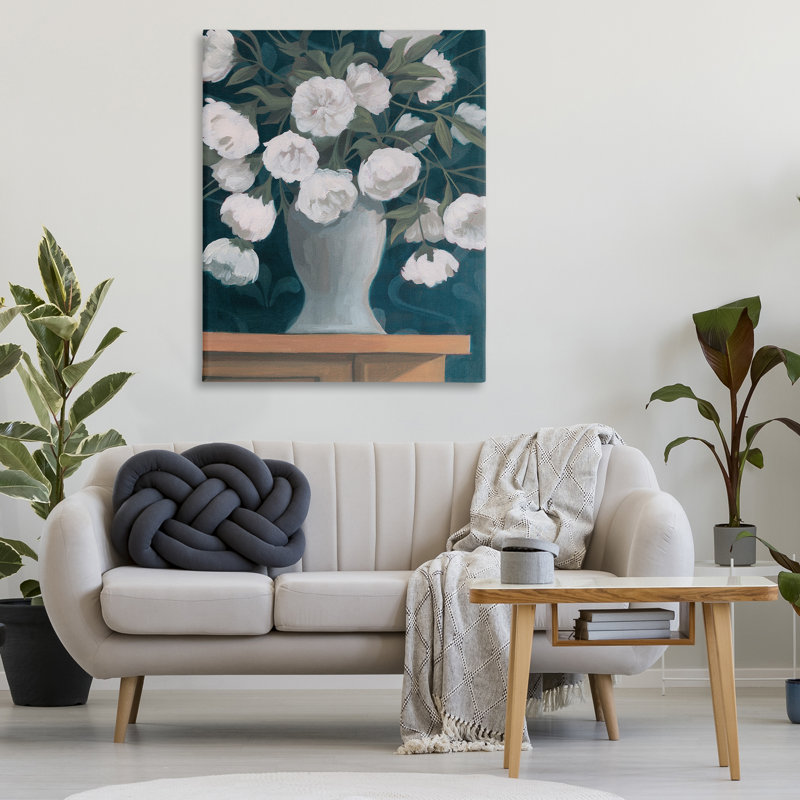 «Round Flowers Bouquet» par Grace Popp, H 48 po x l 36 po