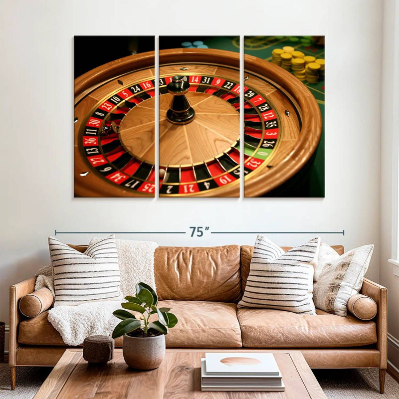 Classic Roulette Table, 42" H x 65" W
