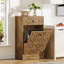 Poubelle inclinable en bois 13 gallons-129877493