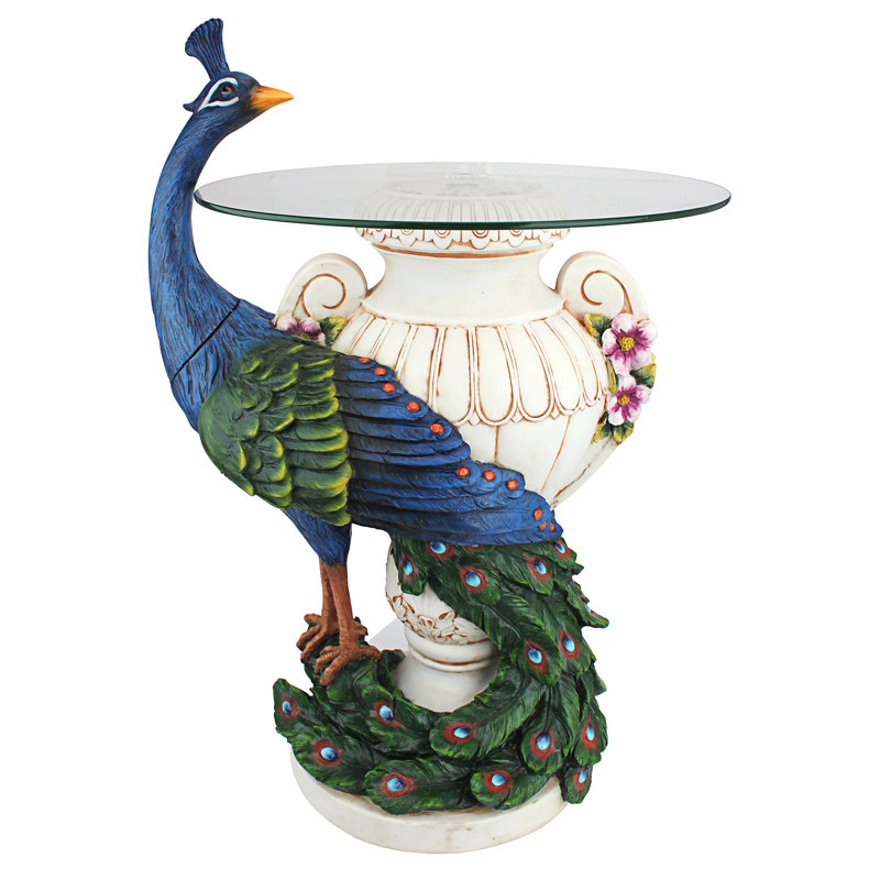 Staverden Castle Peacock Side Table