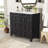 36" Vintage Espresso Bathroom Vanity | Ceramic Sink & Solid Wood Storage