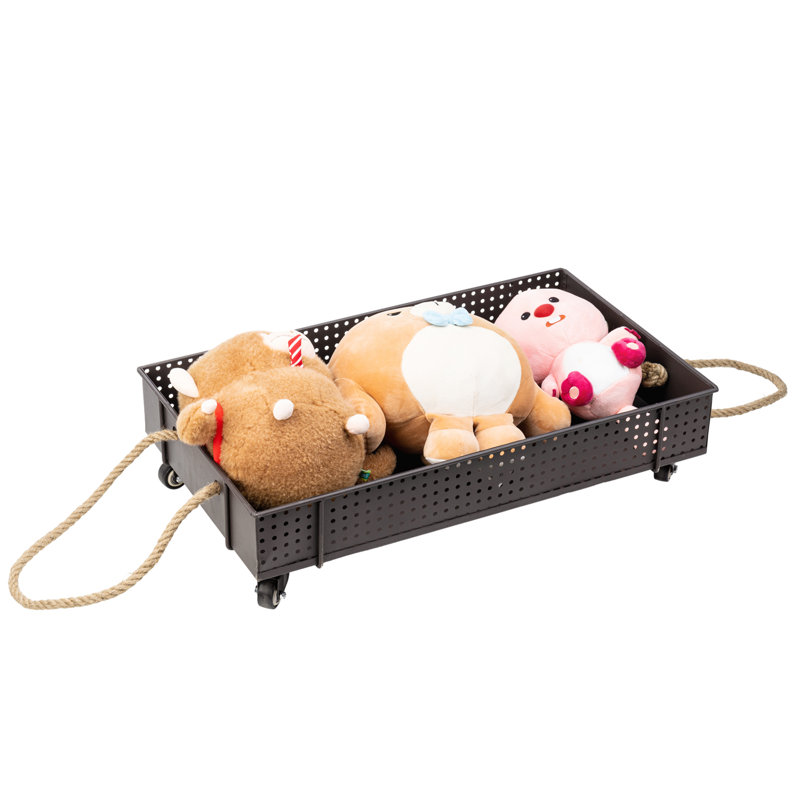 Rolling Metal Under Bed Storage Containers