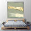 «Sage & Gold Swipe Iii», reproduction d'art sur toile géante 54 po x 54 po