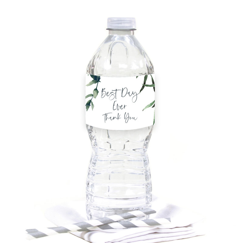«Best Day Ever Thank You», étiquette de bouteille de mariage