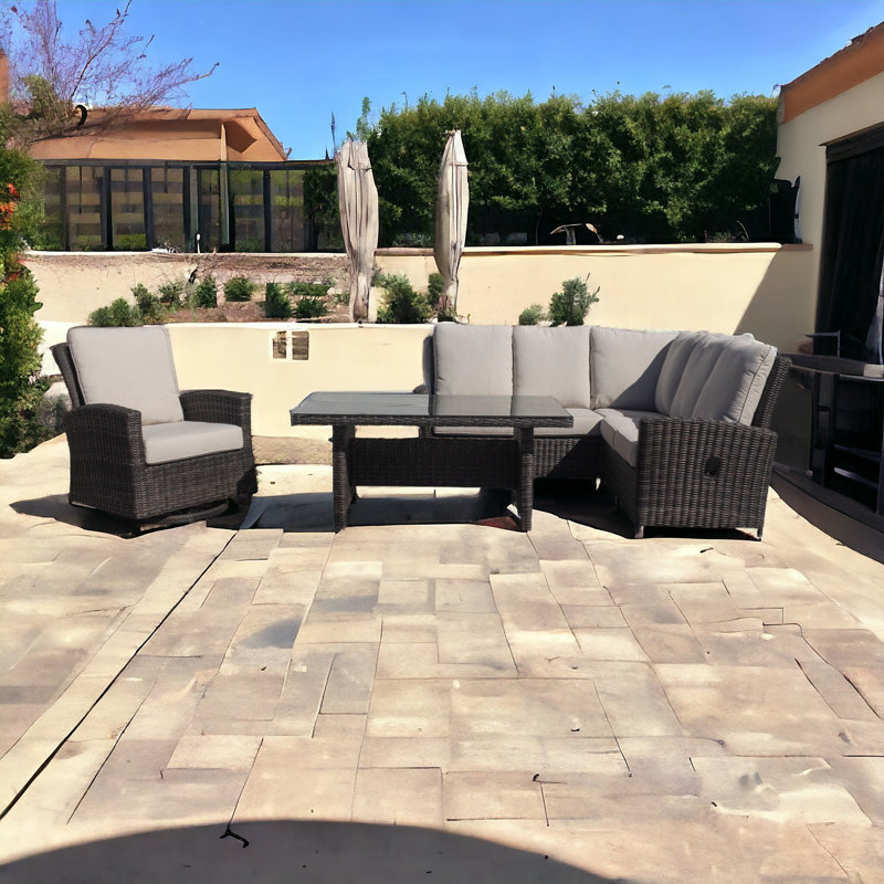 Lobsien 6 - Person Patio Conversation Set with Cushions
