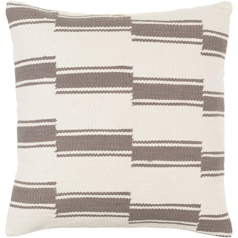 Brandsville Cotton Throw Pillow, Pillow Cover Only - No Insert, 22" x 22"