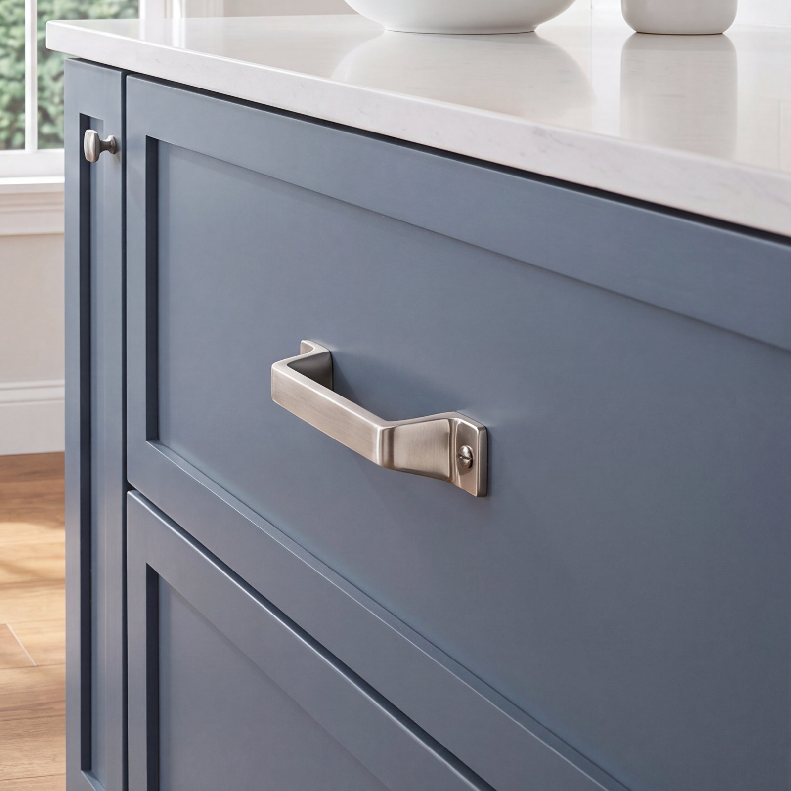 Channing Bar Cabinet Pull, 3" Center to Center, Brushed Satin Nickel