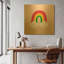 «Bright Rainbow II» par Ann Kelle, art mural en métal doré, 36 po x 36 po-133651435