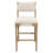 Clara Bar Height Stool In Contemporary Linen Fabric On Solid Wood-115293465