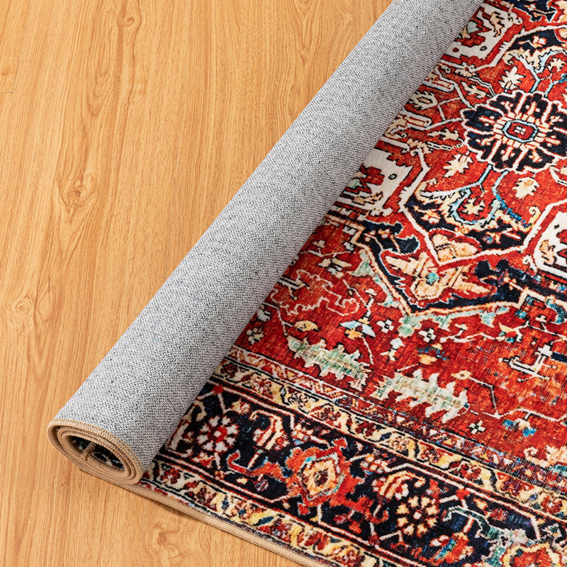 Lough Washable Oriental Indoor Rug, Rectangle 4' x 6'
