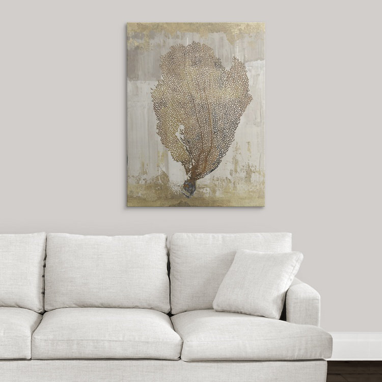 « iii », impression Coral Splendor, H 48 po x l 36 po x P 1,5 po, Toile