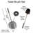 Evideco Pise Stone Toilet Brush and Holder-30797910