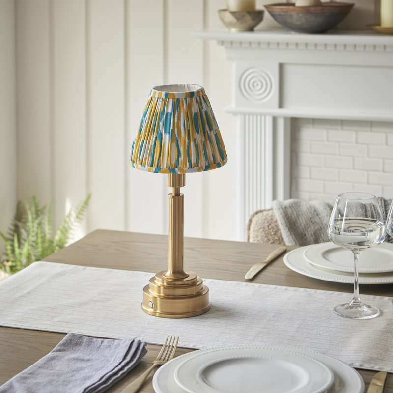Upton Rechargeable Metal Table Lamp, Jade