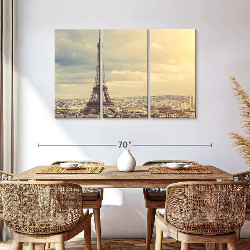 Sebbie Sepia Eiffel Tower Paris, 36" H x 57" W