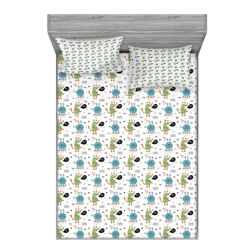 Microfiber Sheet Set, Queen Sheet Set + Fitted Sheet + 2 Pillowcases