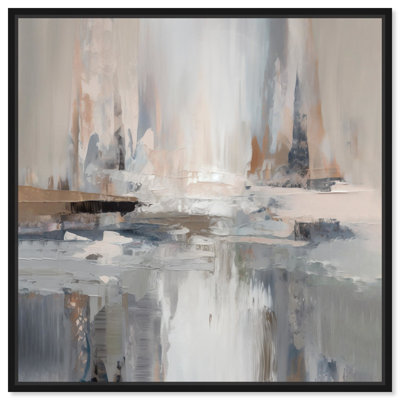 Abstract Cityscrapers Square Canvas Colorful Abstract by Art Remedy