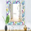 Cactus de fleurs avec miroir mural tropical-40098360