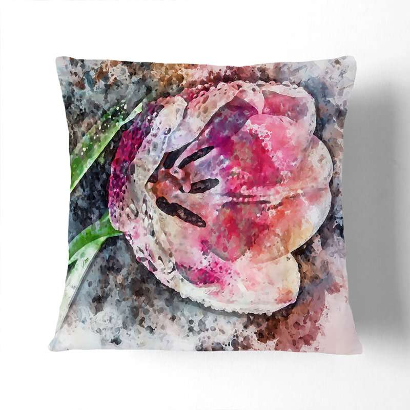 Tulip Cushion with Filling, 40cm H x 40cm W x 15cm D