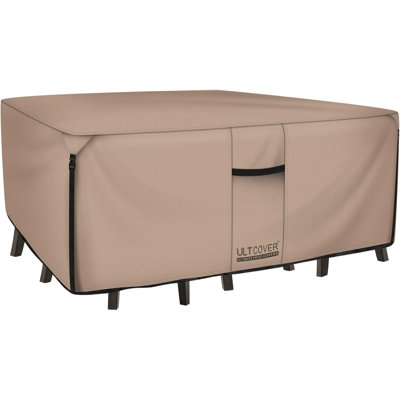 Rectangular Heavy-Duty Outdoor Table Cover – Waterproof 600D Patio Furniture Protector