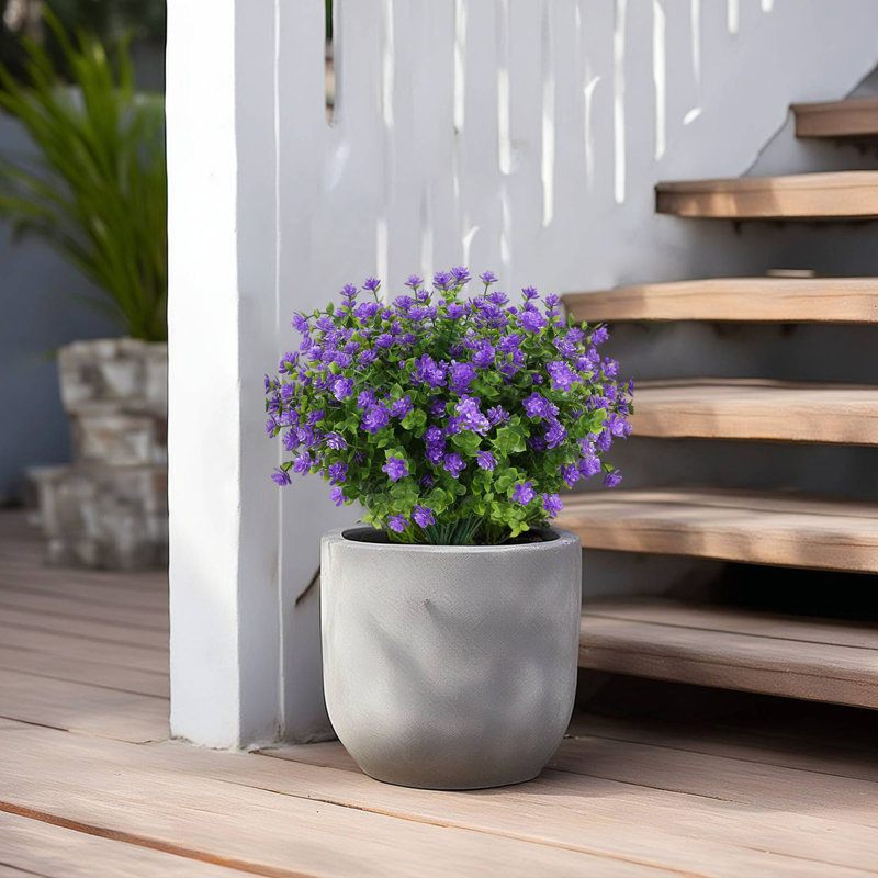  Fleurs artificielles artificielles pour la décoration intérieure 6 branches Fleurs artificielles pour les plantes artificielles d'extérieur