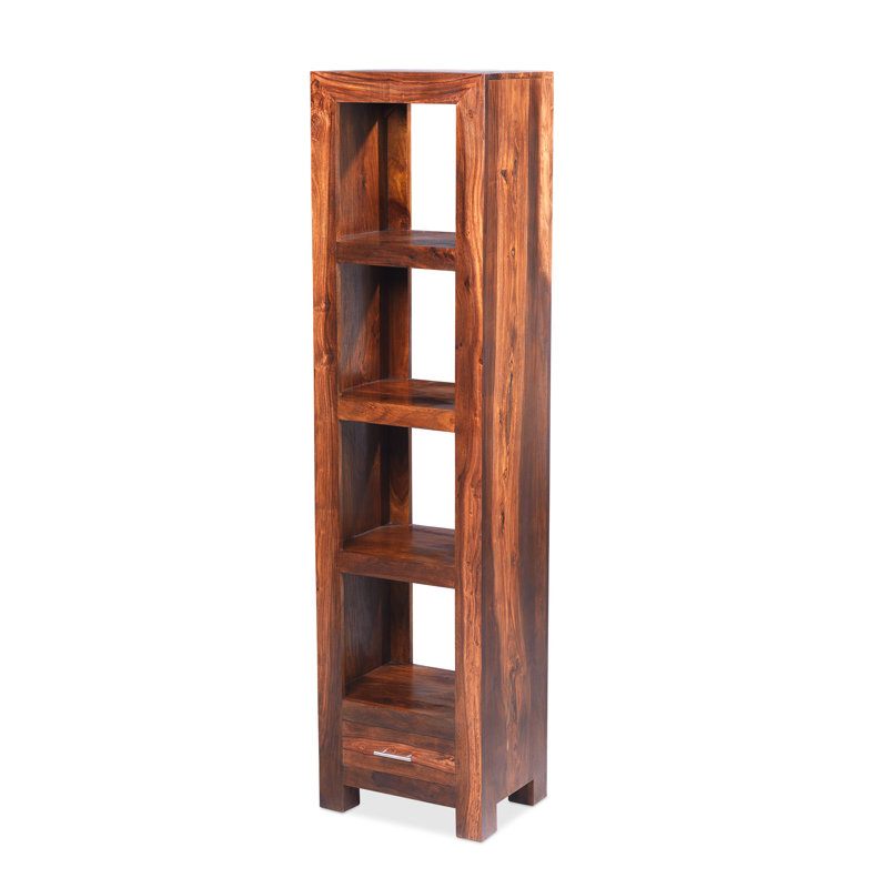 Heritage 177cm H x 45cm W Solid Wood Cube Bookcase
