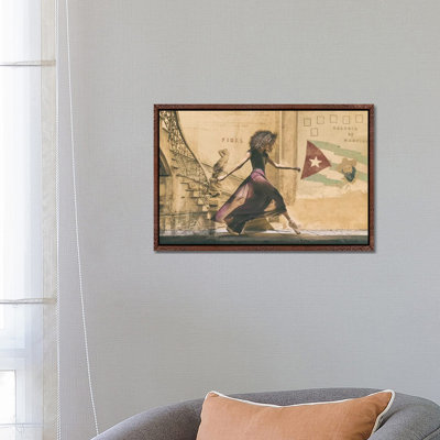 Walking In Havana by Joan Gil Raga - Print on Canvas