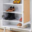 Armoire décorative Quiana, armoire à chaussures en rotin moderne, armoire de rangement avec portes et tablettes-289412948