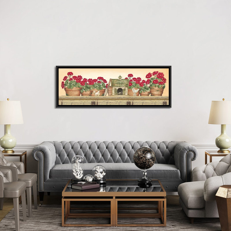 Everything Grows With Love by Linda Spivey - Panoramic Print on Canvas, Black Framed, 152.4 cm H x 50.8 cm W