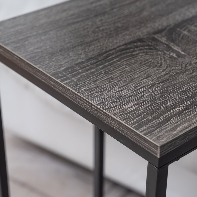 Fontfroide End Table, Grey/Black