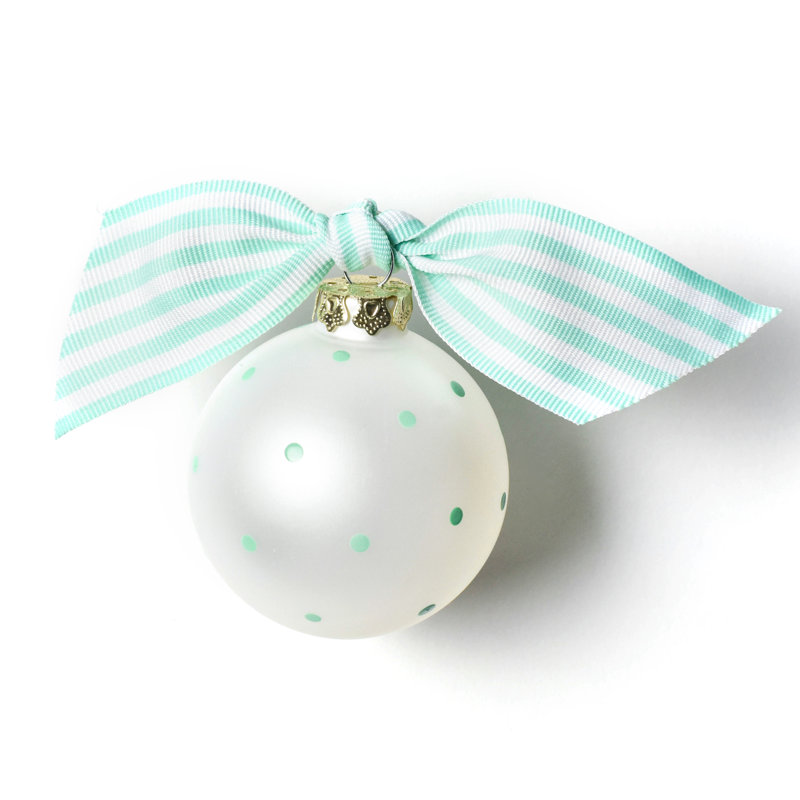 Ornement boule en verre cheerleading