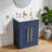 24'' Modern Free-Standing 2-Doors Single Bathroom Vanity With Ceramic Top-667482695-667482691