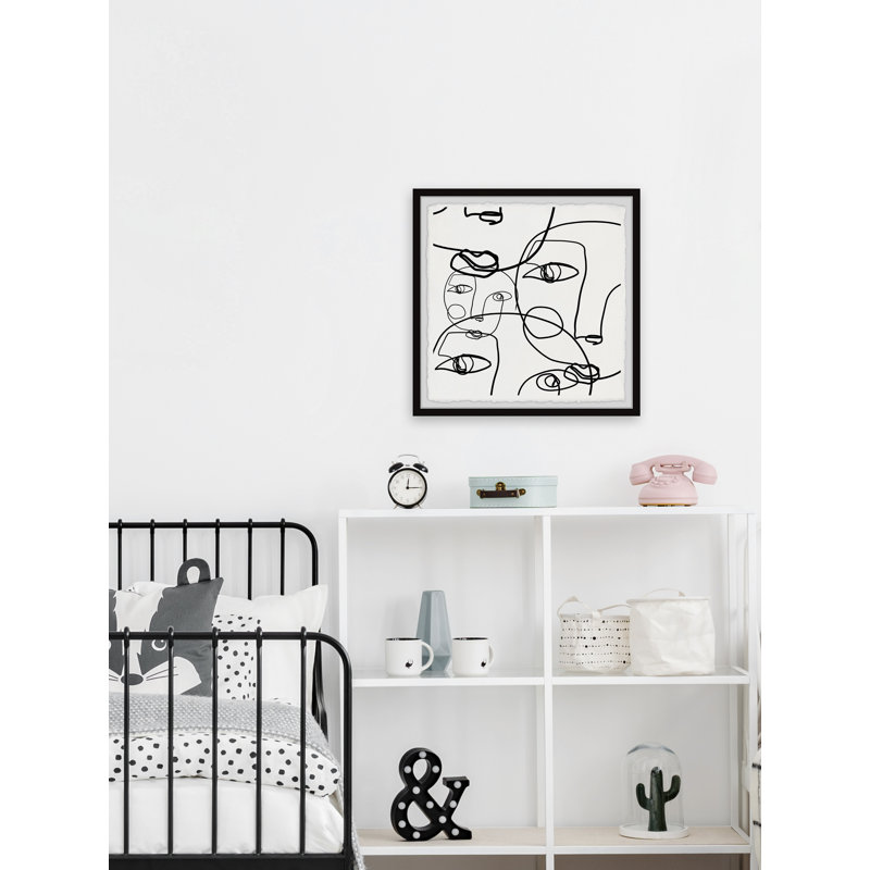 Distorted Portrait by Marmont Hill - Single Picture Frame Print, 81cm H x 81cm W x 3.81cm D
