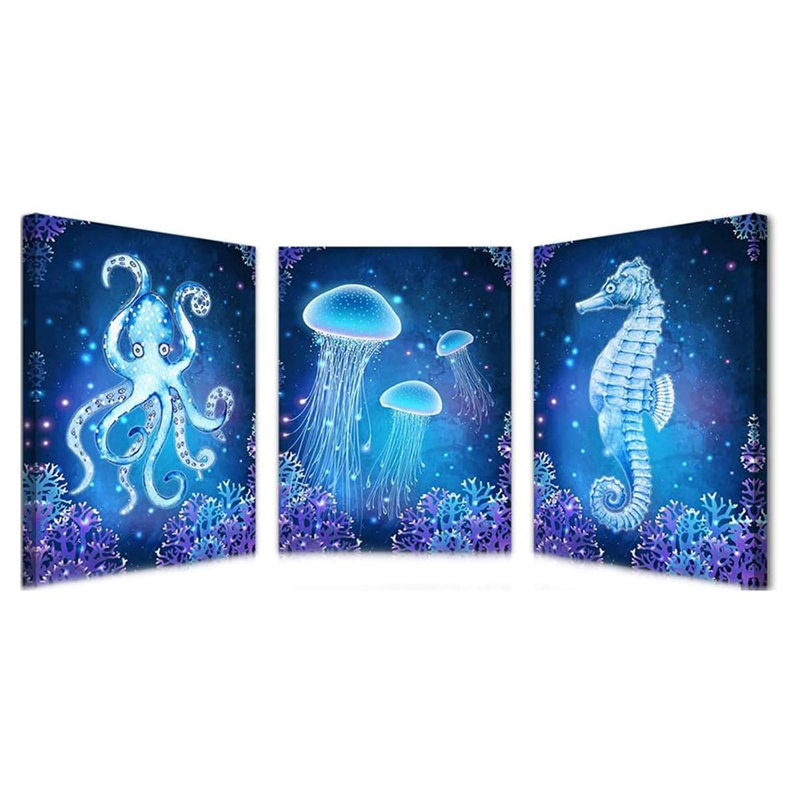 3 Piece Wrapped Canvas Wall Art