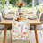Spring Floral Table Runner – Multicolor –  Pink Flowers, Leaves & Butterflies For Summer Indoor And Outdoor Table Décor-2077048081