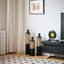 Ensemble de vases de plancher 3 pièces noir et or - Hauteurs graduées pour un décor de salon luxueux
