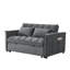 Canapé convertible 3 en 1 avec dossier réglable, 2 poches latérales et 2 coussins-1176972013