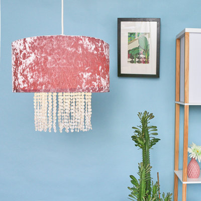 Boland 40cm H Plastic Drum Pendant Shade ( Clip On )