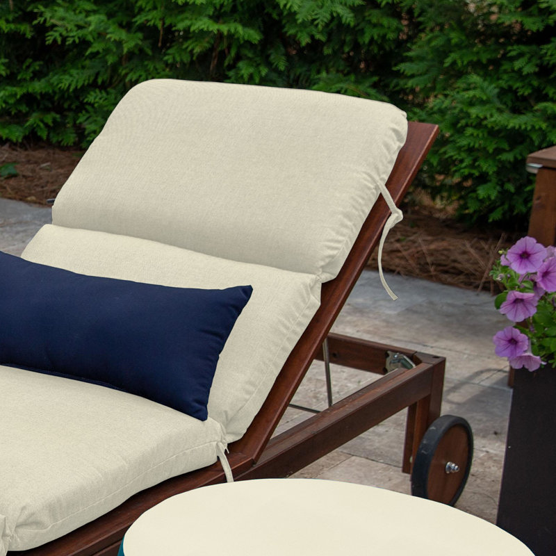 Coussin de chaise d'extérieur en tissu 1 pièce Casual Sunbrella® l 22,5 po x L 74 po, toile Sunbrella®