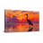 Animals Sunset Heron Water Reflection Art Canvas Print-1560447909