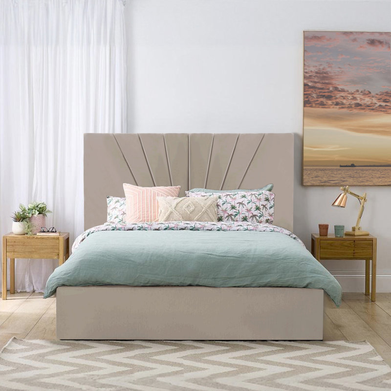 Annelee Upholstered Ottoman Storage Bed, Coffee, Single (3')