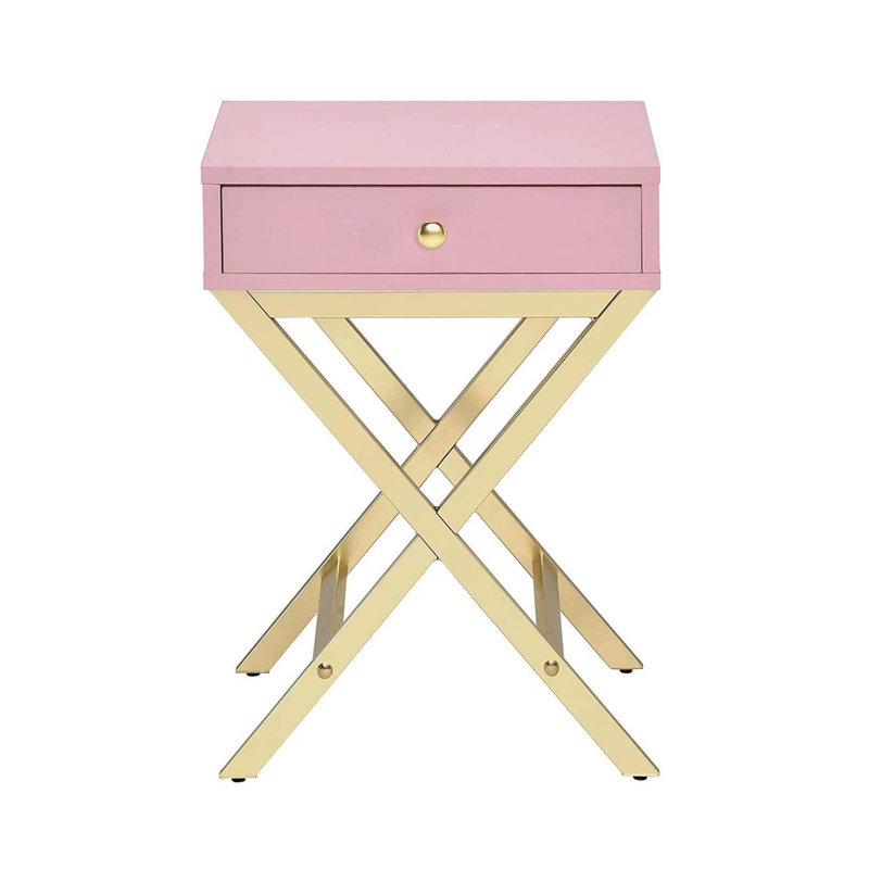 Rectangular End Table With One Drawer