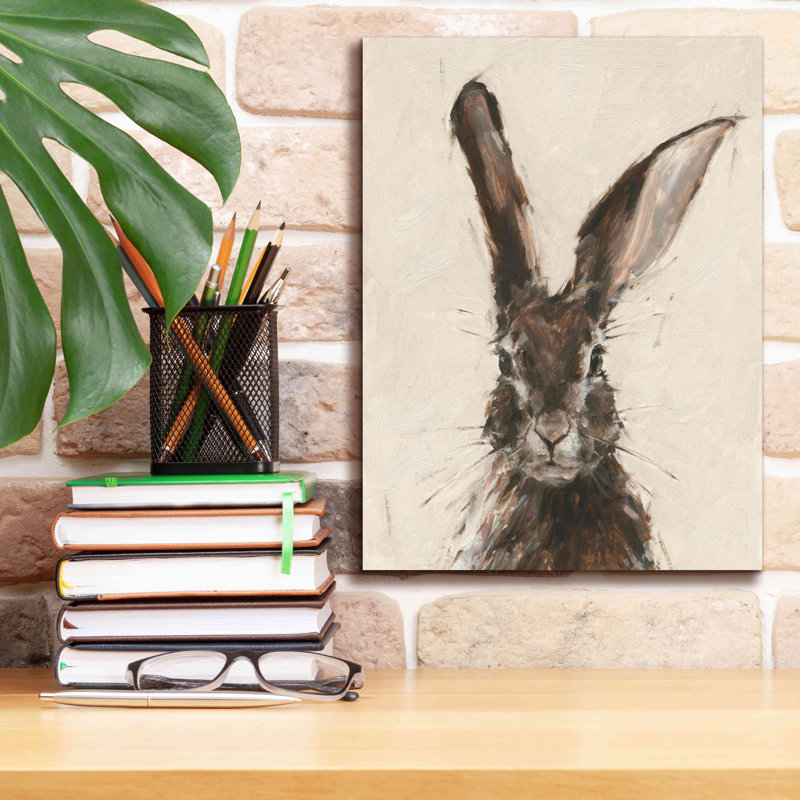 «Tyrinia European Hare II On Canvas» par Ethan Harper, reproduction, H 16 po x l 12 po x P 0,75 po