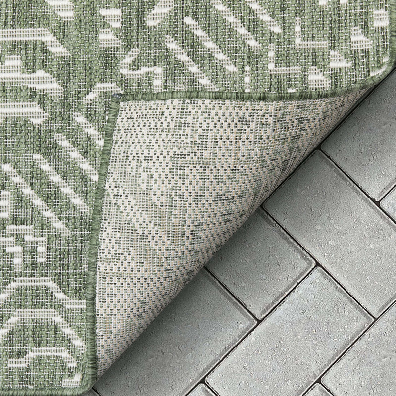 Well Woven Medusa Khalo Geometric Flat-Weave Indoor/Outdoor Area Rug, Rectangle 120 x 160cm