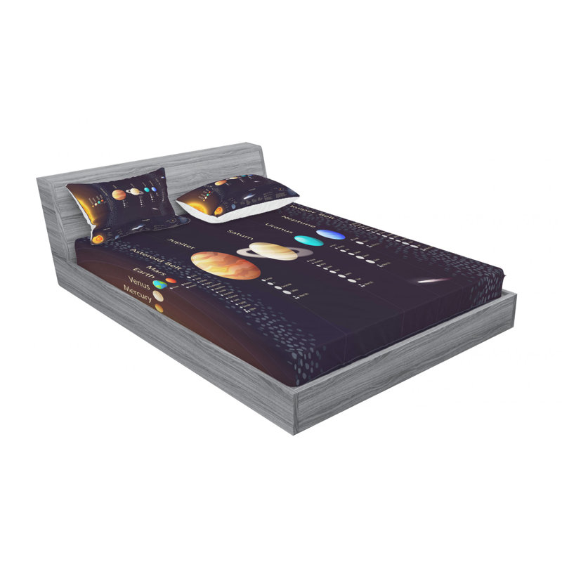 Microfiber Sheet Set, Full Sheet Set with Fitted Sheet