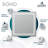 Soho  36" x 36" x 1" LED Mirror with Defogger and Dimmable, Backlit + Front Lit-1093257829