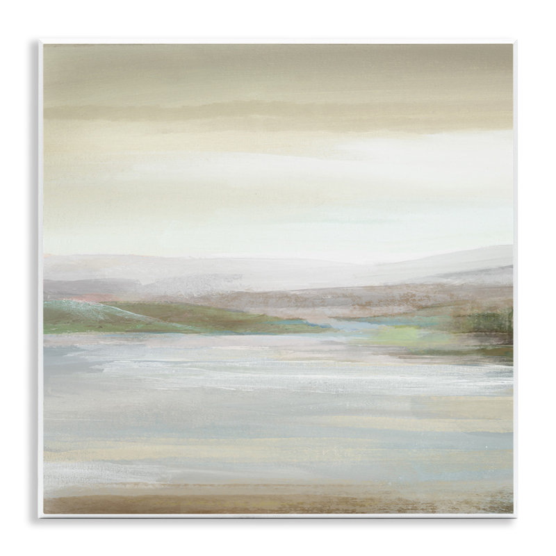 Calm Atmospheric Landscape, art mural sur bois par Nan