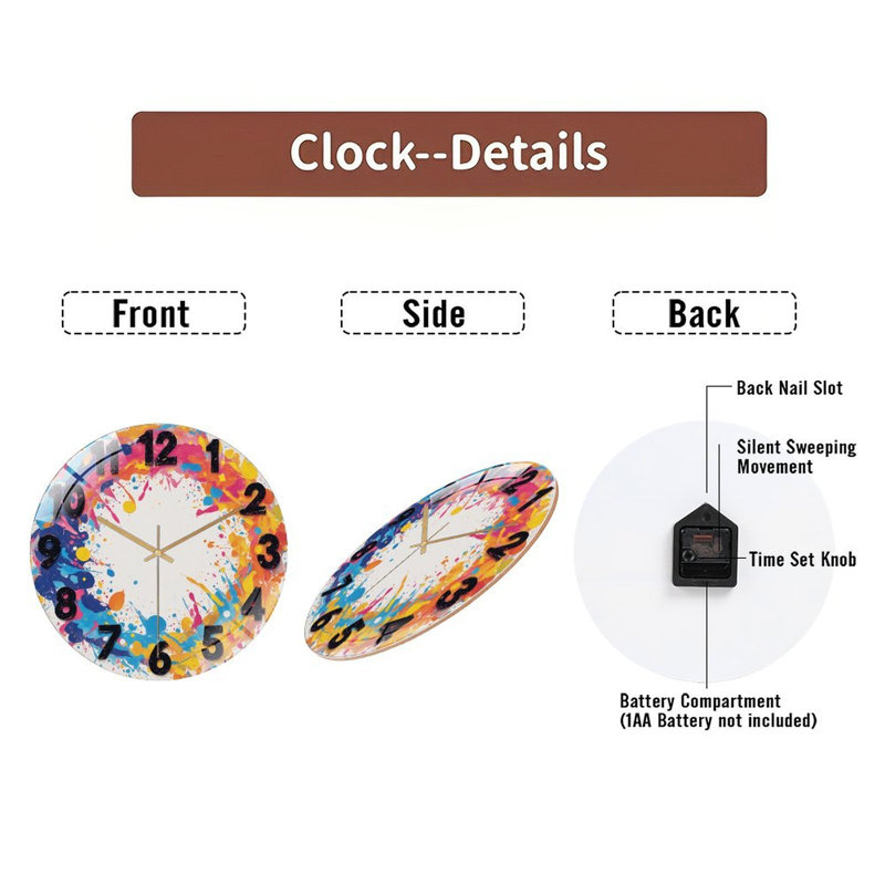 Horloge murale 12 po